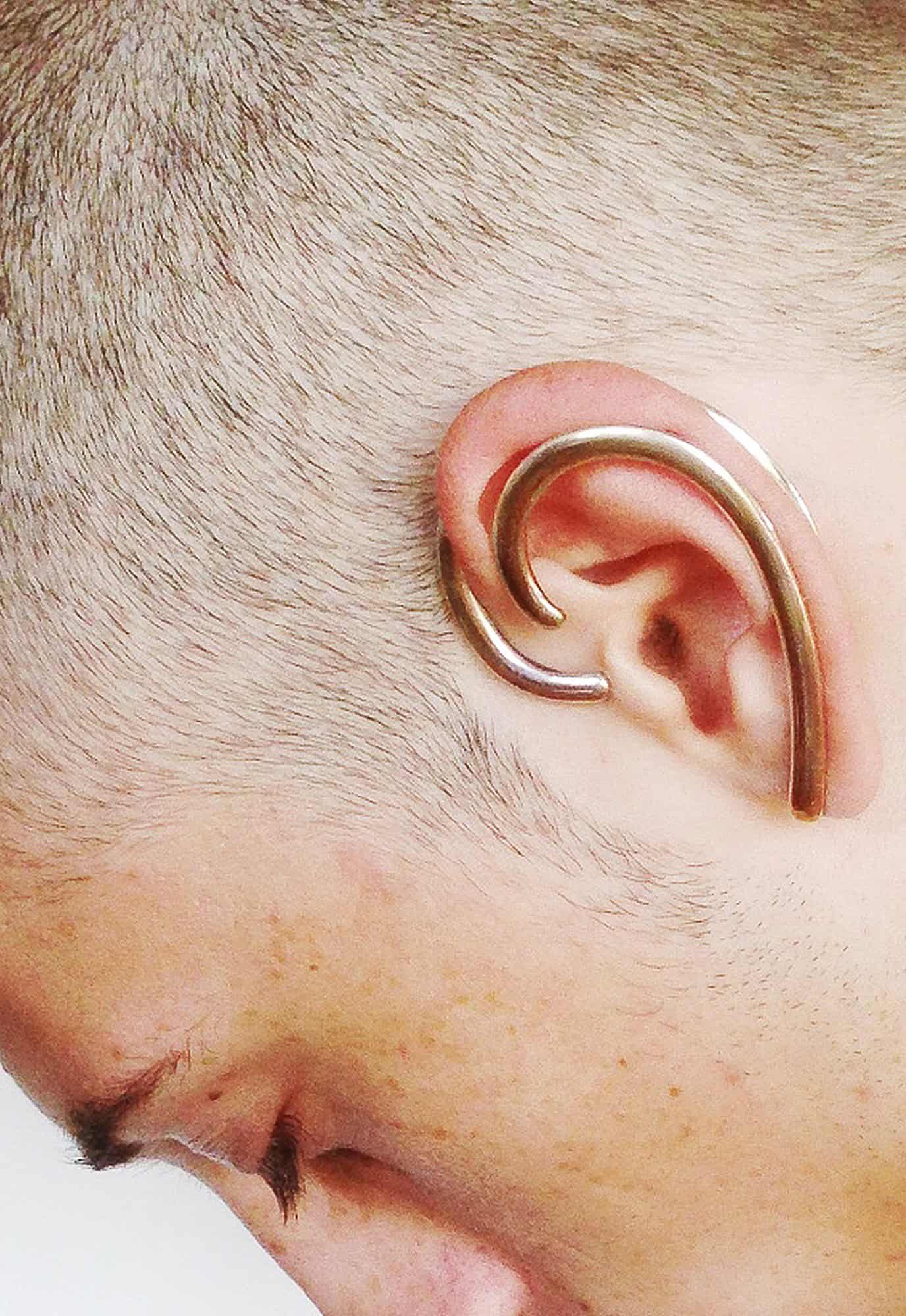 Spiral Ear Cuff Gold Plated by Tamra