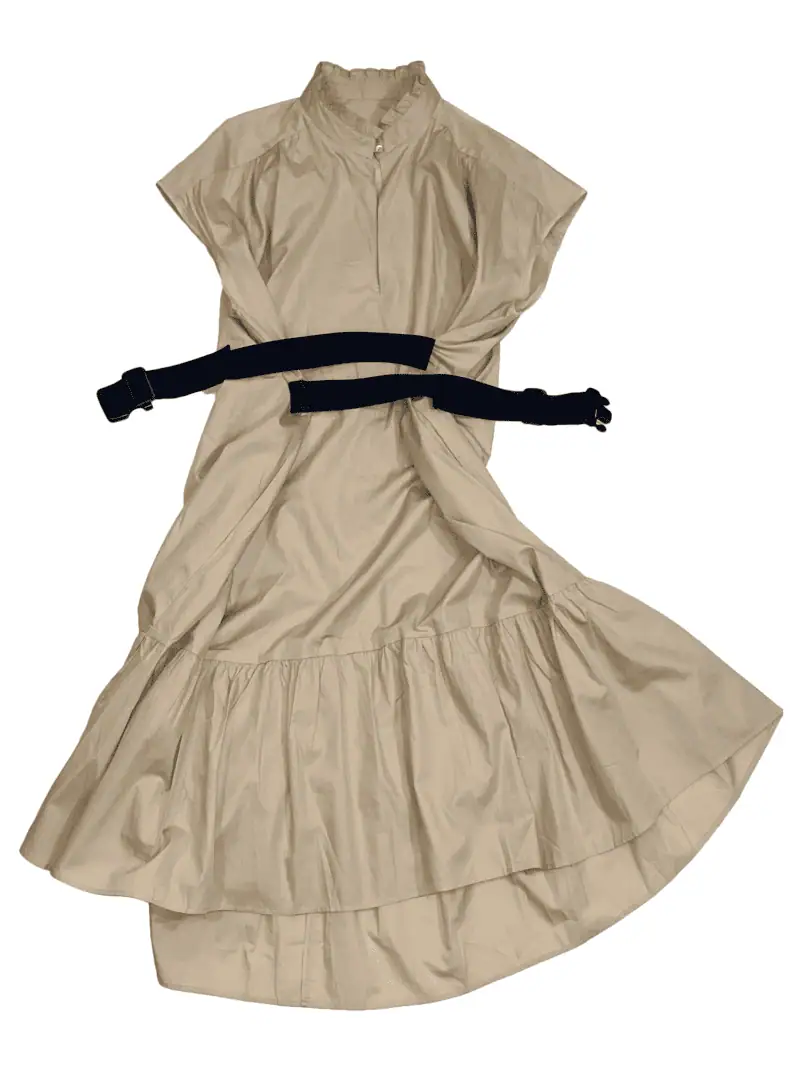 Belted Draped Dress by Tamra