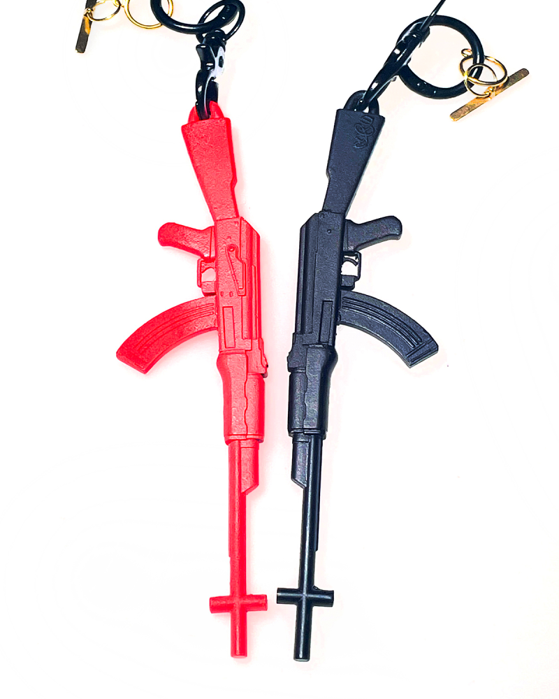 “AK 47 Holy Weapon” Necklace -  Toy Box Collection by Tamra