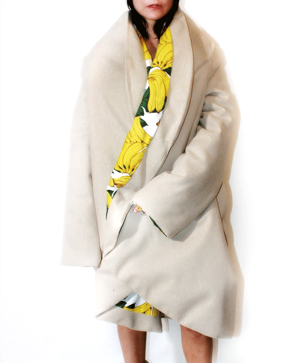 Sculptural Wrap Coat - Reversible | TAMRA - Image 2